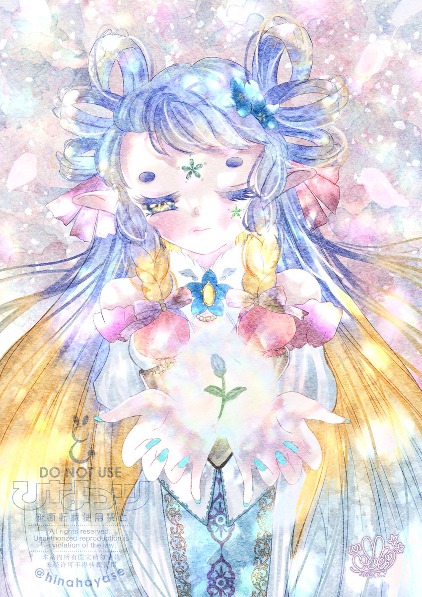 「デジタルも透明水彩やコピックもいちばん拘って塗ってるのは『肌』肌の質感を生き生き」|ひなっツ꒰ঌ🐰໒꒱のイラスト