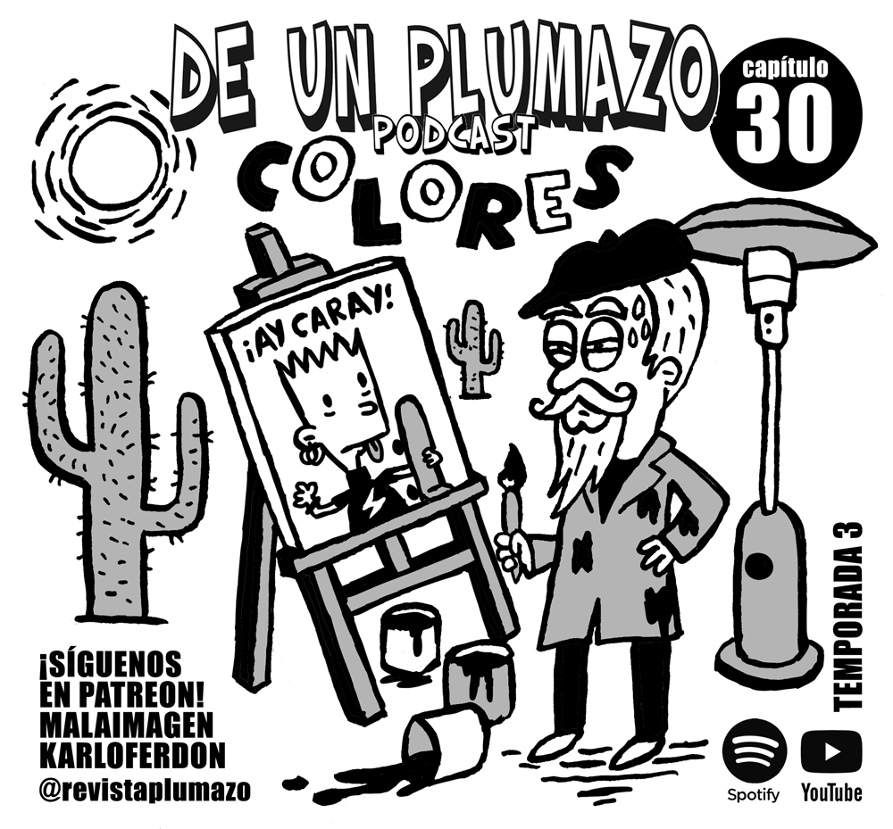 Ya vamos en el episodio 30 del podcast de <a href="/RevistaPlumazo/">Revista Plumazo</a> y en esta ocasión junto a <a href="/KarloFerdon/">Karlo Ferdon</a> hablamos de COLORES 🌈 como siempre, disponible en Spotify y YouTube 👽 youtu.be/kzJTVUjCBmE?si…