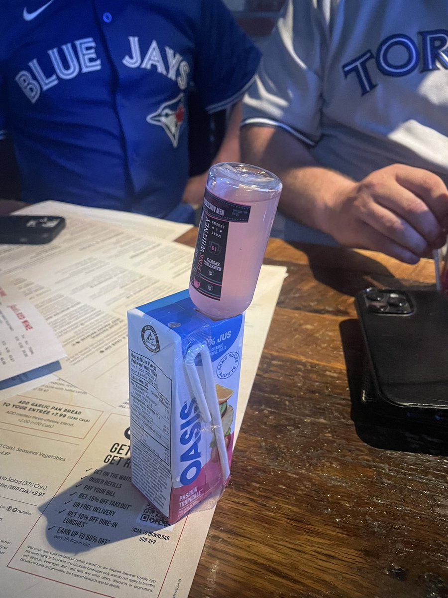 Come to TO and <a href="/bucko909/">Tim</a> is sipping out of a juice box