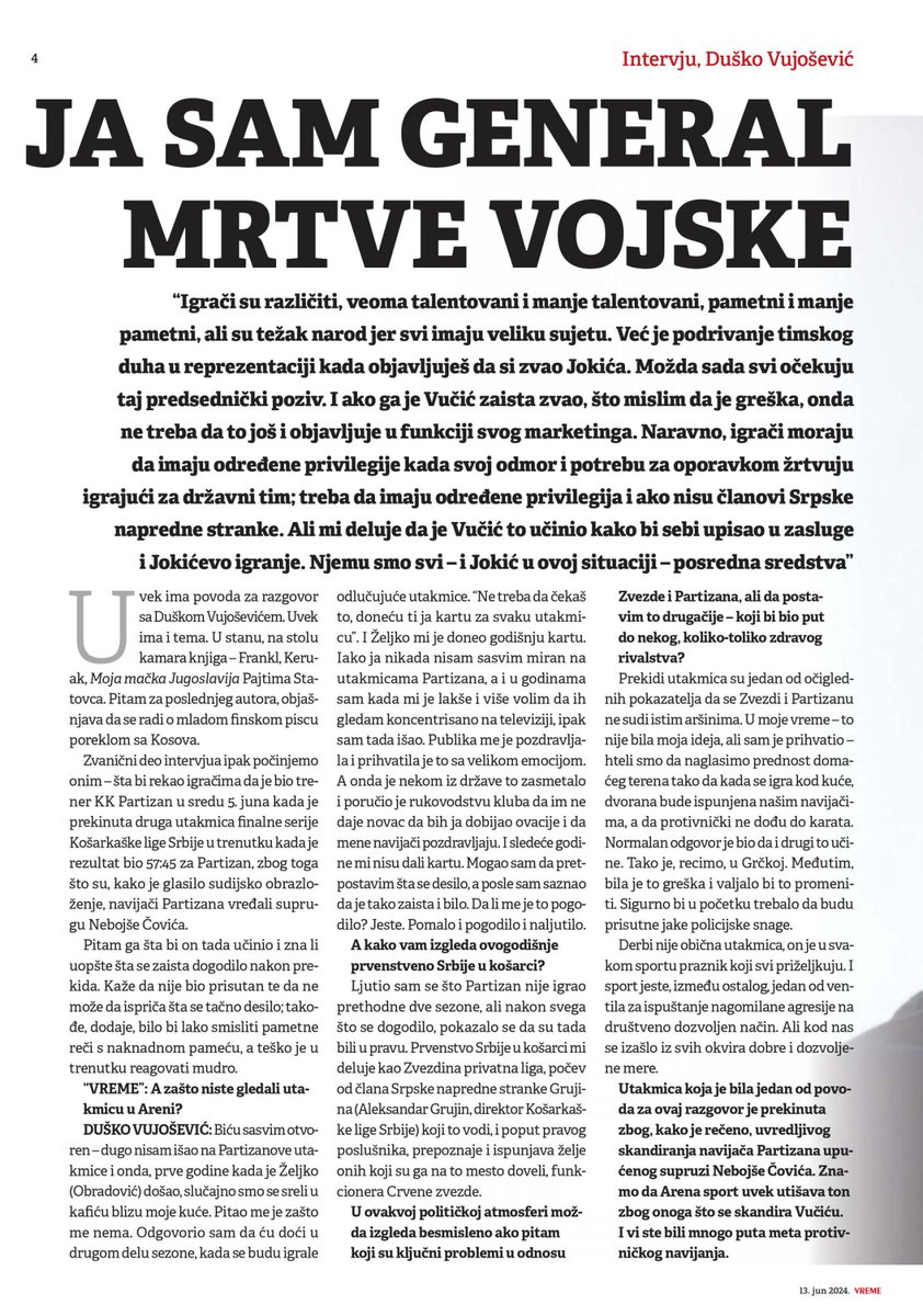 zagrepcanec's tweet photo. #dulevujosevic #kkpartizan #kkp #partizanbc #vreme #nedeljnikvreme #kls #abaliga #euroleague https://t.co/5GtJzrhaCe