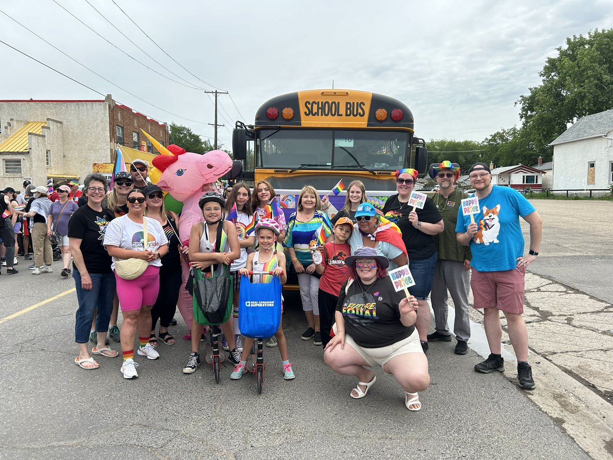 PrairieValleyTA's tweet photo. Happy Pride! PVTA was honoured to be able to take part in the celebration. To our LBGTQ2IA+ members, colleagues, students, and community… we see you, we hear you, we respect you, we are here for you! https://t.co/lxTaAILnrF
