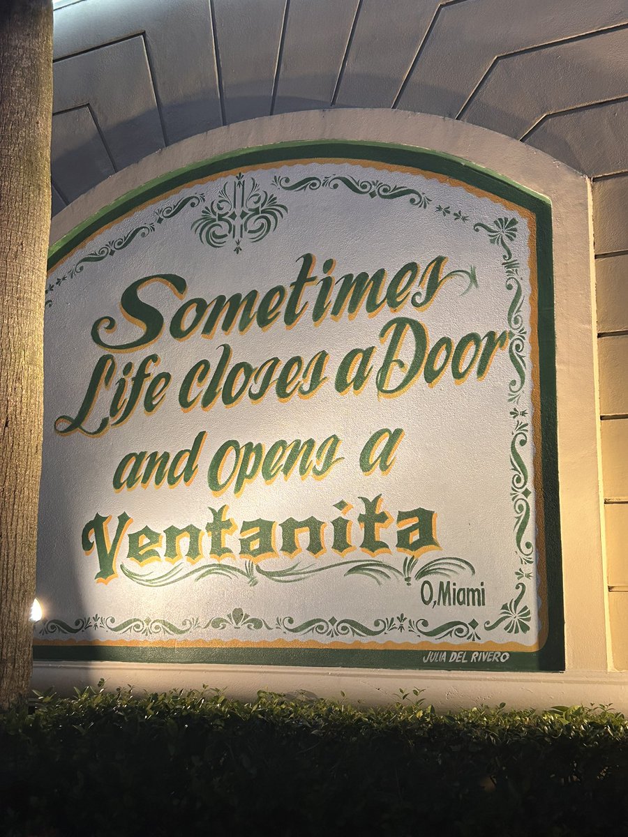 fprida's tweet photo. Muy Miami! And true! @VersaillesMiami https://t.co/93zjRuhTqL