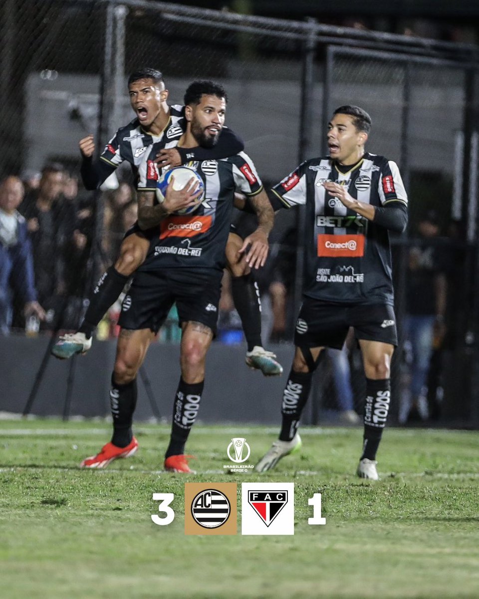 athleticclubmg's tweet photo. DE VIRADA!! ⚔️⚫️⚪️

O Athletic venceu o Ferroviário por 3 a 1, de virada, na Arena Sicredi.

Jonathas, Danilo e Denilson marcaram os gols do Esquadrão. https://t.co/sef8MP3N2W