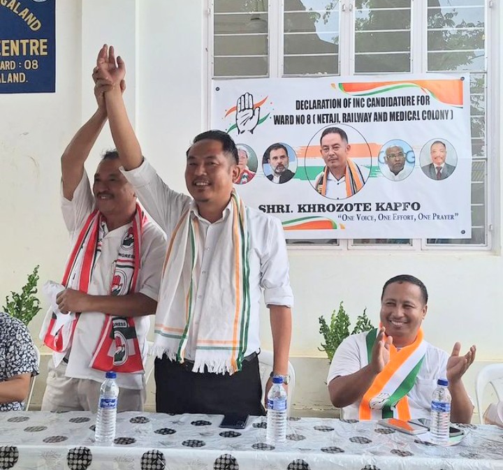 gkzhimomi's tweet photo. A full throttle ULB election campaign on Saturday with Hon'ble MP &amp; President @INCNagaland Shri @SSJamirINC.

9 meetings in 12 hours within Dimapur Municipal area. Huge public response to the campaign by INC candidates. 
@girishgoa @INCIndia https://t.co/FVOSSh9w9k