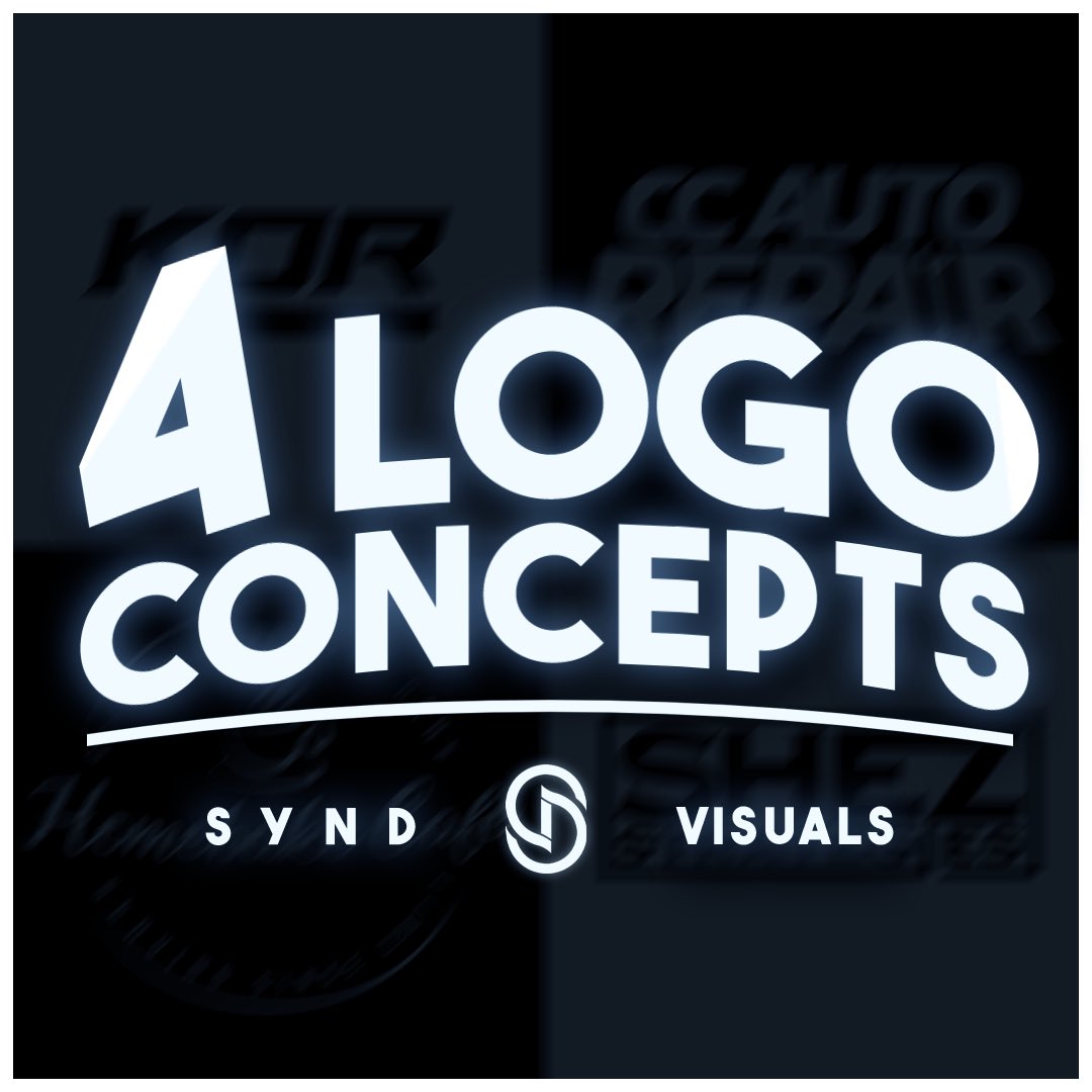 syndvisuals's tweet photo. 4 Logo Concepts! 4 Small Tips about Logo Creation 👇🏻

1. Minimalism is key

2. Pick Good Fonts 

3. Be Creative, Experiment

4. Hard Work is Best in all Realms 

#logoconcepts #concepts #designlogos #logotypes #logotypeclub #logotypedesign #feed #visualdesigner #logodesignershub https://t.co/kViDr4JKai