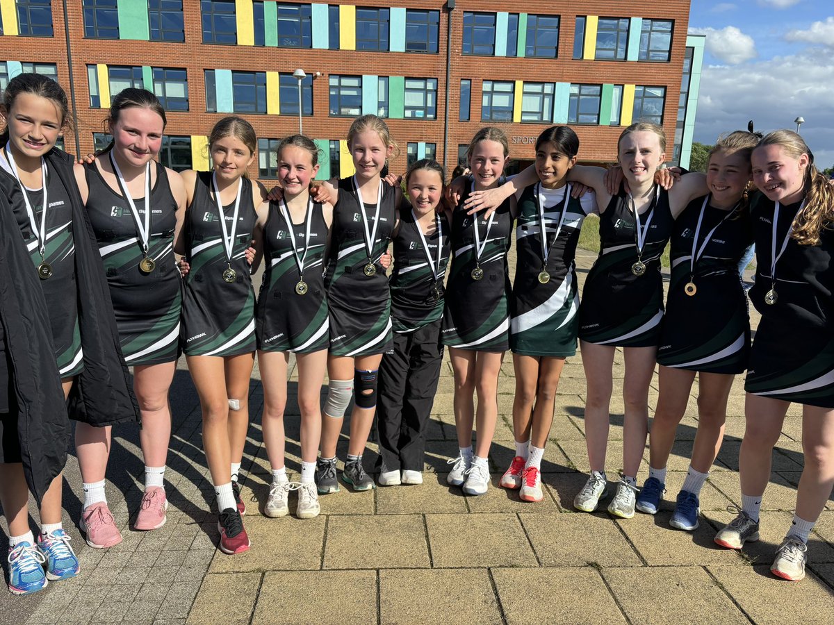 Our Year 7 Blacks came out victorious - as the winners of the Year 8 division at the Luton Tornadoes Tournament today. 🥳 Huge well done girls - you got better &amp; better as the day went 👏 
Player of the Tournament: Isla 👌💚🖤