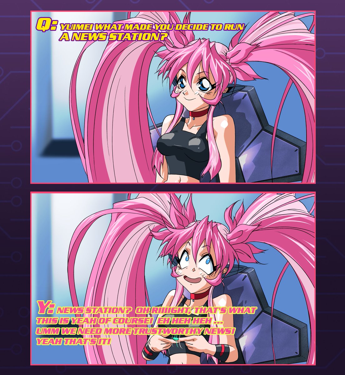 InfinityArk's tweet image. That time when Yuimei answered YOUR questions!  Is another round coming soon?  Quite likely💕 #cuteart #answerspace