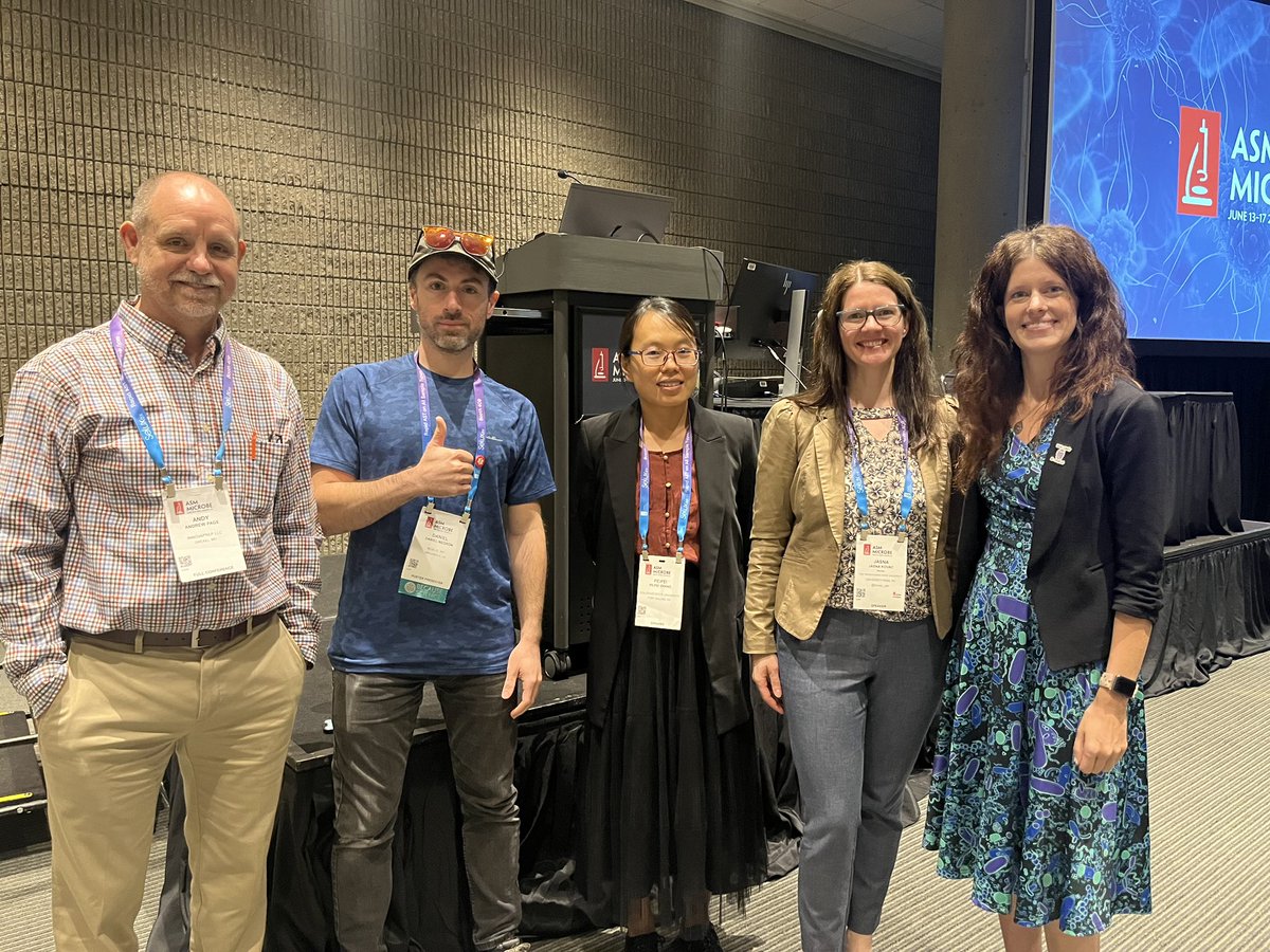 Aeriel_Belk's tweet image. Had a fantastic time with the session I convened on the built environment in food processing environments this afternoon. Thanks to my wonderful speakers @kovac_lab, Peipei Zhang, Daniel Negrón, and Andy Page!
@ASMicrobiology #ASMicrobe @BSingletons