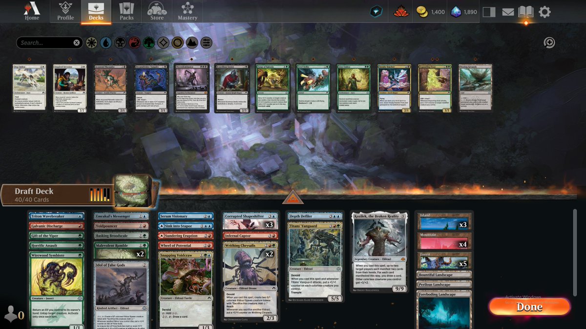 So close!! Forcing temur dogshit of course