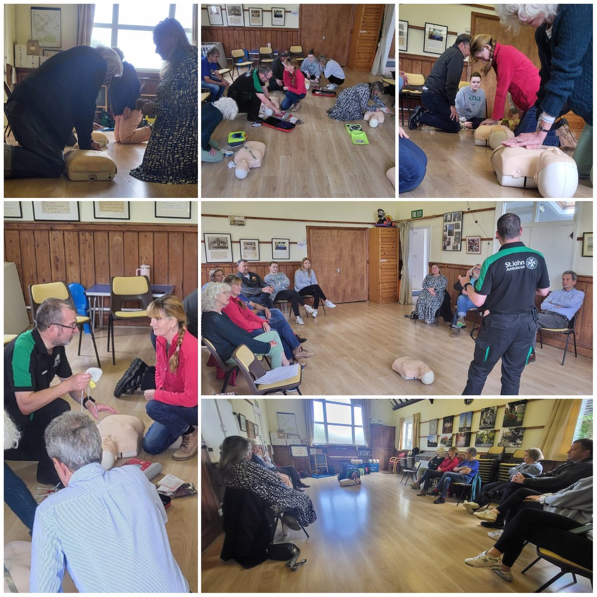 KidlingtonSJA's tweet photo. Today our volunteers were out delivering a CPR and defibrillator awareness session in #Bladon
Thank you to everyone who took part!
#LearnFirstAid https://t.co/4OZVNEtrxU