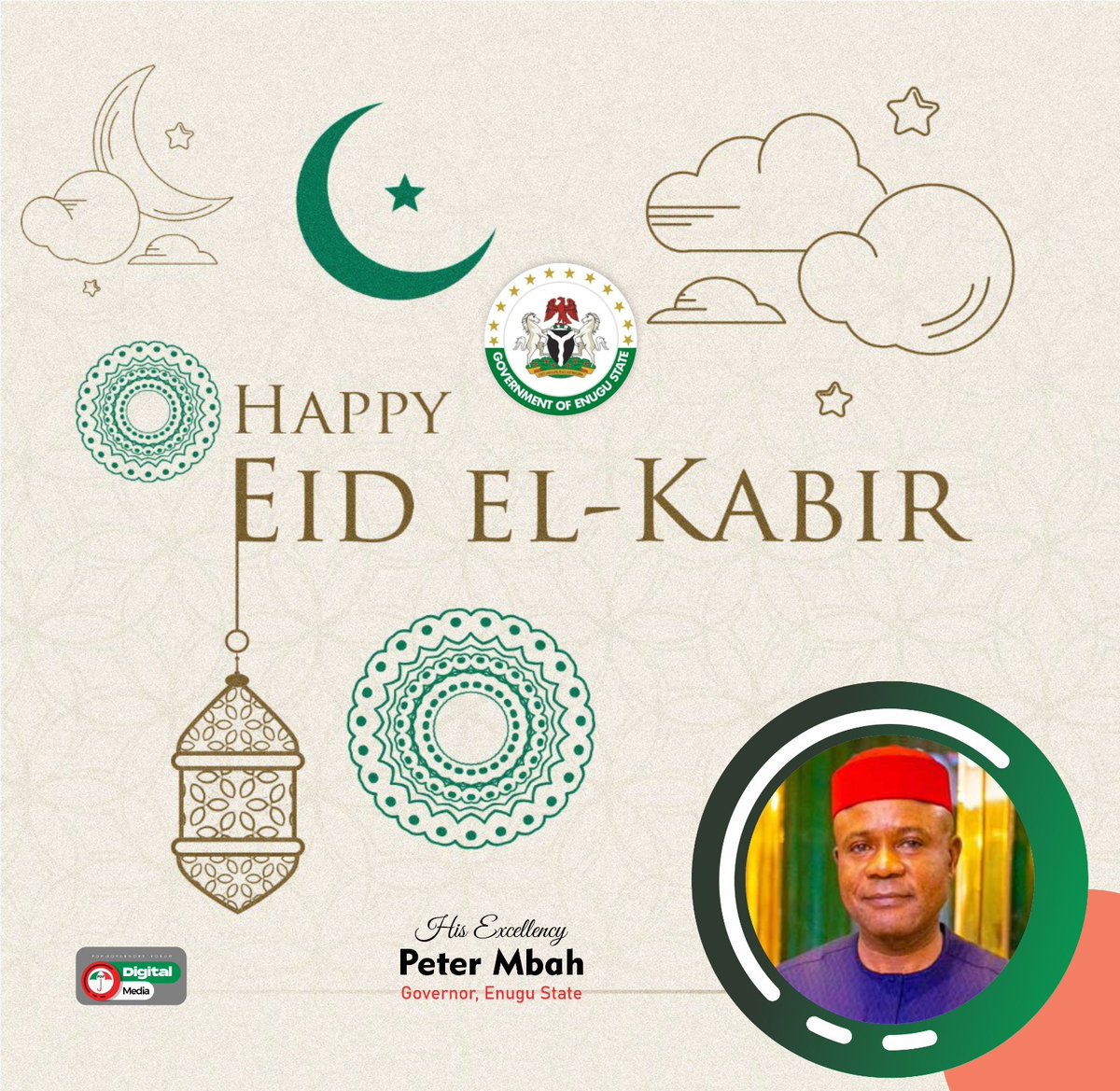 Happy Eid El-Kabir His Excellency, <a href="/PNMbah/">Peter Ndubuisi Mbah</a> and the good people of Enugu State (Coal City State)

#PDPGFDigitalMedia
#pdpgf