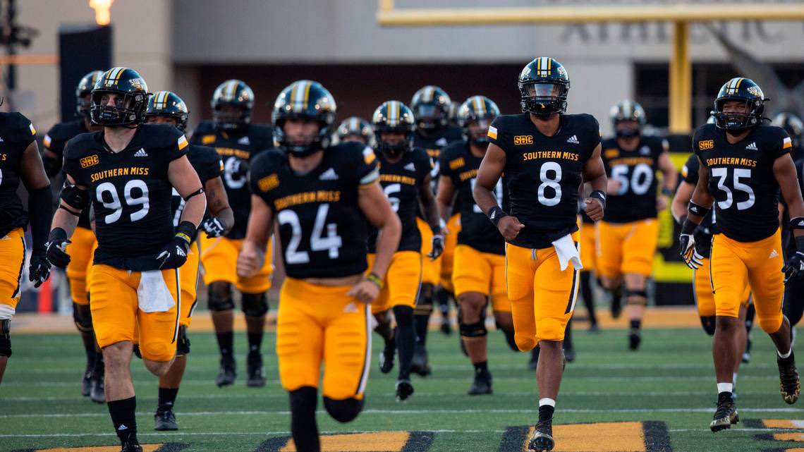#AGTG, After a great camp, and a great conversation with <a href="/Coach_Hall7/">Will Hall</a>, I am blessed to receive an offer from <a href="/USMGoldenEagles/">Southern Miss 🔝</a> 💛🖤
<a href="/ogwarriorsfb/">Oak Grove Warriors Football</a> 
<a href="/CoachCausey66/">Drew Causey</a> 
<a href="/BMerchant0314/">Benjie Merchant</a>