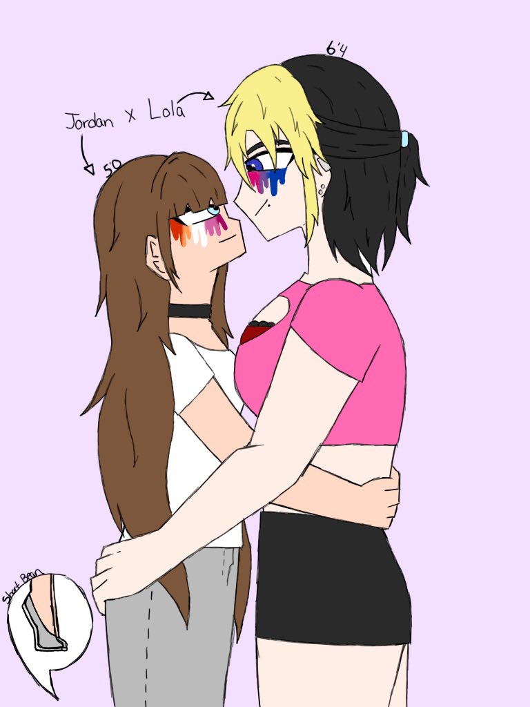 Bean_Cringe's tweet photo. Happy Pride month Beautiful Beings 

Let your pride show and remember to celebrate yourself no matter who you love ❤️ 

Lola and Jordan sure do 

#OCs #Art #Artist #Pride #Pridemonth #Bisexual #Lesbian https://t.co/9BlRp0s2MU