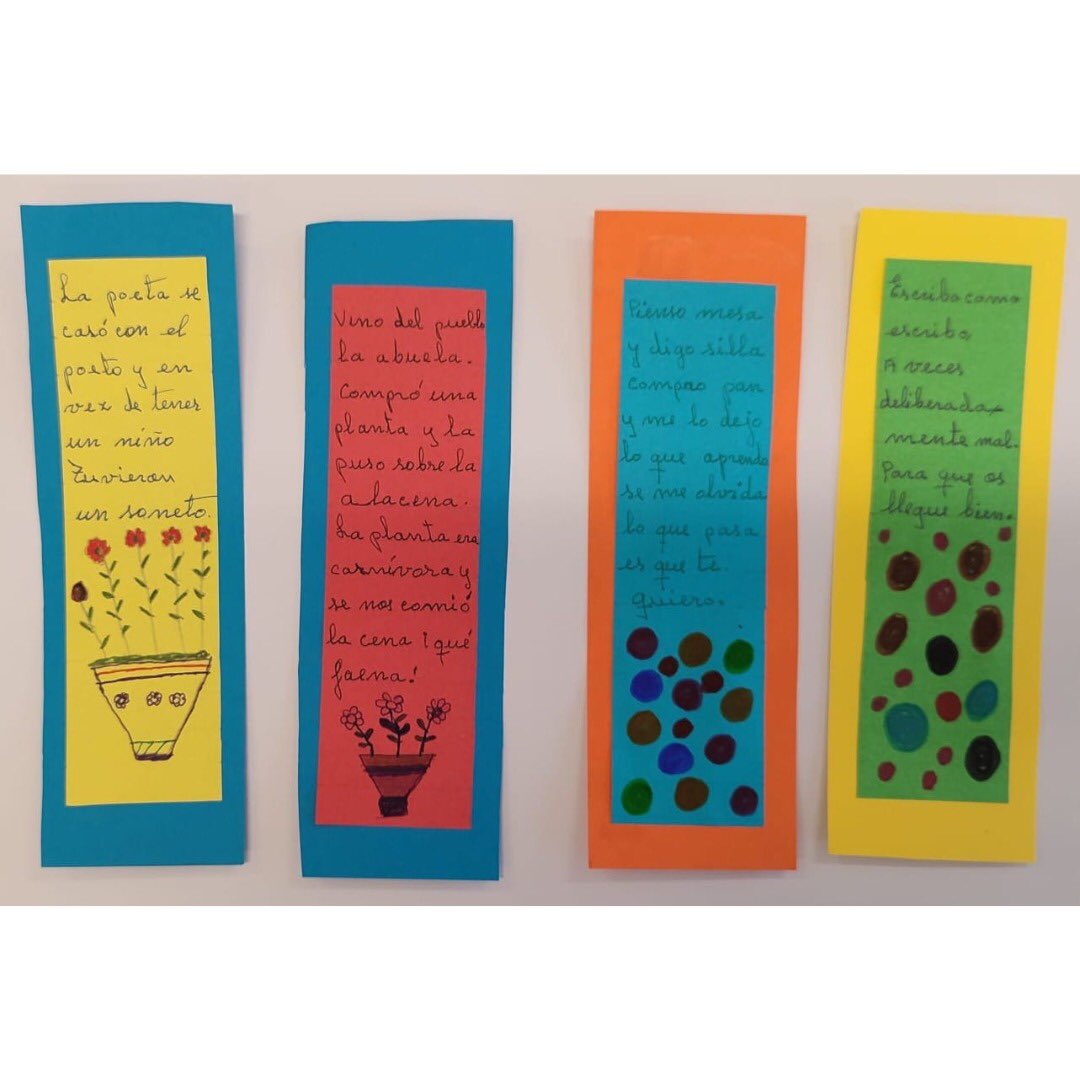 Nuestras alumnos de Enseñanzas Iniciales de Meco y Paracuellos han realizado estos bonitos marcapáginas … ¡Son unas artistas! 👩🏼‍🎨🧑‍🎨🎨