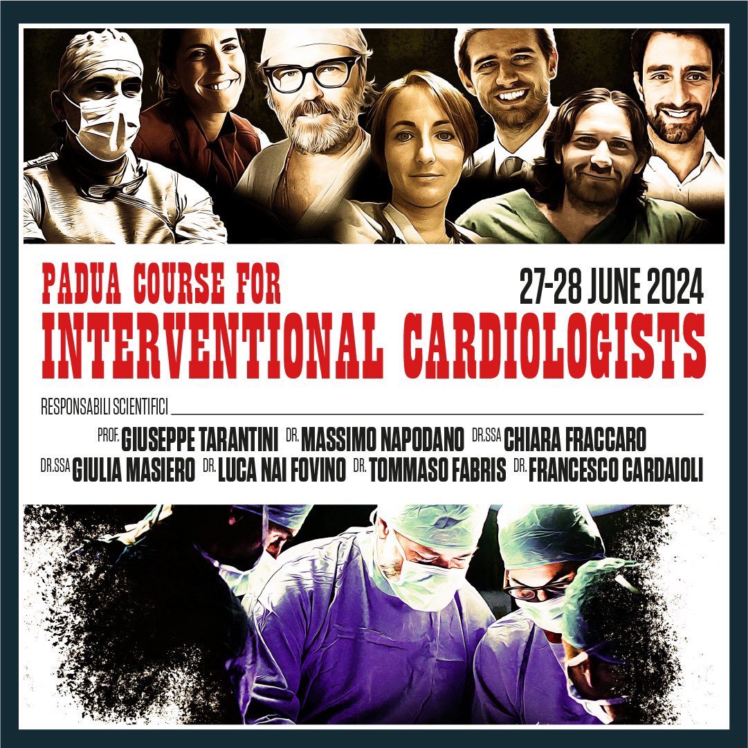 🚀 Padua Course for Interventional Cardiologists! 🚀

📅 27-28 June 2024
📍PADUA University Hospital

🎬 Live cases
🎥 Case-in-a-box
🎤 Interactive format
👩🏼‍🏫 Mini focus lectures

📌#debulking #CHIP #imaging #physiology #leftmain #bifurcation #mcs 

🔗 oic.eventsair.com/padua-course/i…