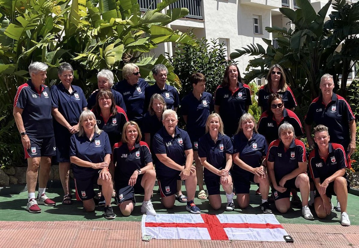 A fantastic afternoon of Women’s WF between Spain and England 50s and 60s.  The 50s dominated all 3 games drawing 2 but winning the 3rd game 3-0.  The 60s won 4-0, 6-0 and 9-0. More importantly everyone had great fun and we helped raise the profile of the Women’s sport in Spain.