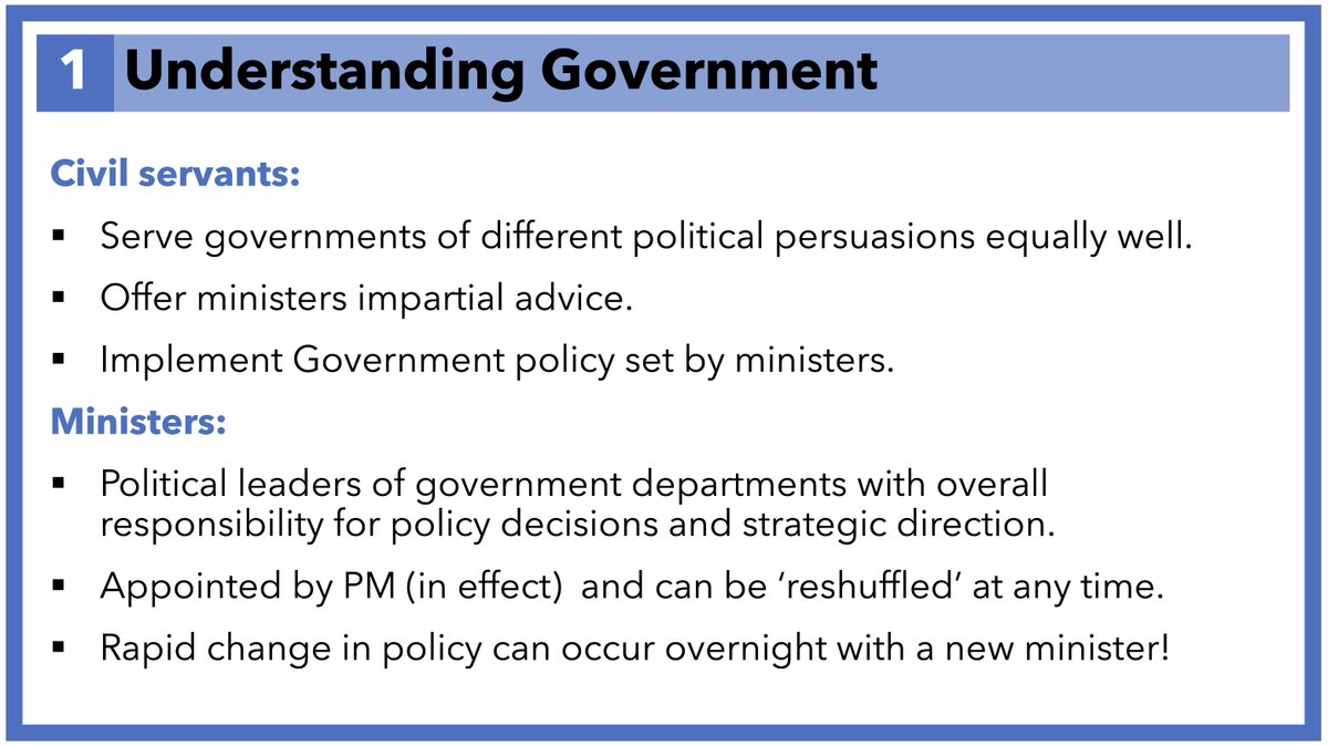This week I had the opportunity to talk to West Midlands trainees about research &amp; policy change

🧵 summary...

1/ Firstly, useful to understand different roles of officials (civil servants) and politicians. Bear in mind everyone has a specific portfolio (area of responsibility)