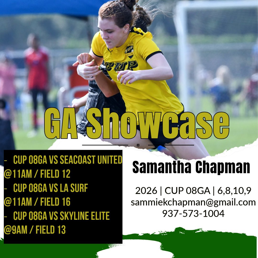 SChapman1982's tweet photo. Time to finish off the season with the GA Showcase. Come out and see what my team and I can do!

@ImYouthSoccer @G2CollegeSoccer @PrepSoccer @scoutingzone https://t.co/5en3PvhN7A