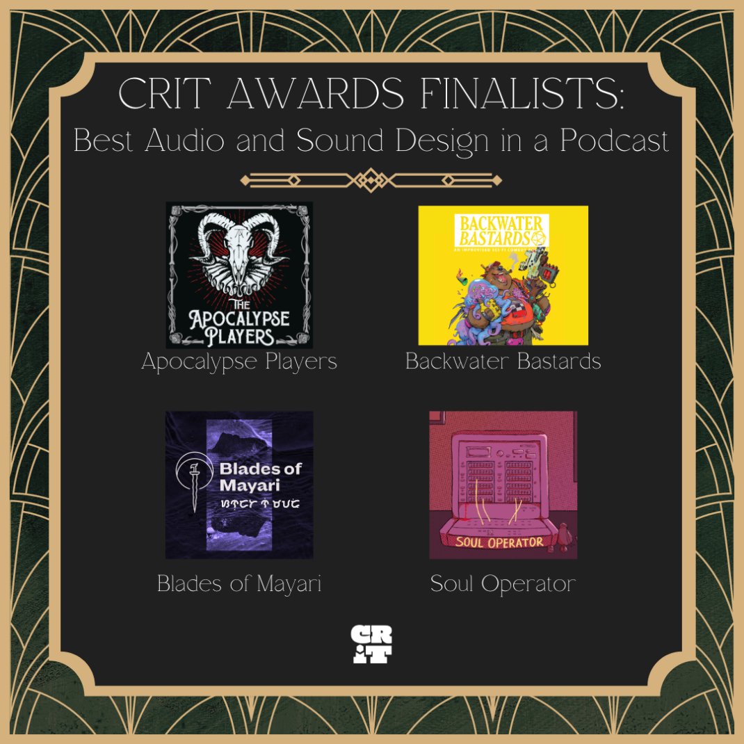 rendomarts's tweet photo. @bladesofmayari has been nominated for Best Audio and Sound design in a podcast for #critawards !! 🤯🤯 

Thank you for your support &amp; be sure to cast your votes before July 7th! : https://t.co/gnawUJ3qjC

Be on the lookout for more info on your favourite Filipino inspired TTRPG! https://t.co/6k4rES6KJt