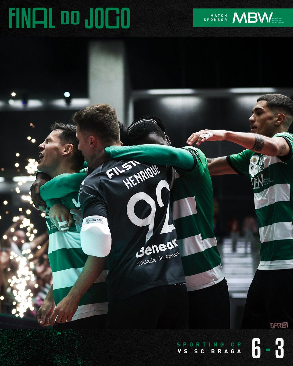 SCPModalidades's tweet photo. #FutsalSCP | ⏹️ JÁ ESTAAAAAAA!!! 🦁 SOMOS CAMPEÕES OUTR4️⃣ VEZ👏

⚽ Merlim (2), Zicky (2), Auto-golo, Pauleta.
#SCBSCP // 6-3 https://t.co/B7fi1O1P2Z
