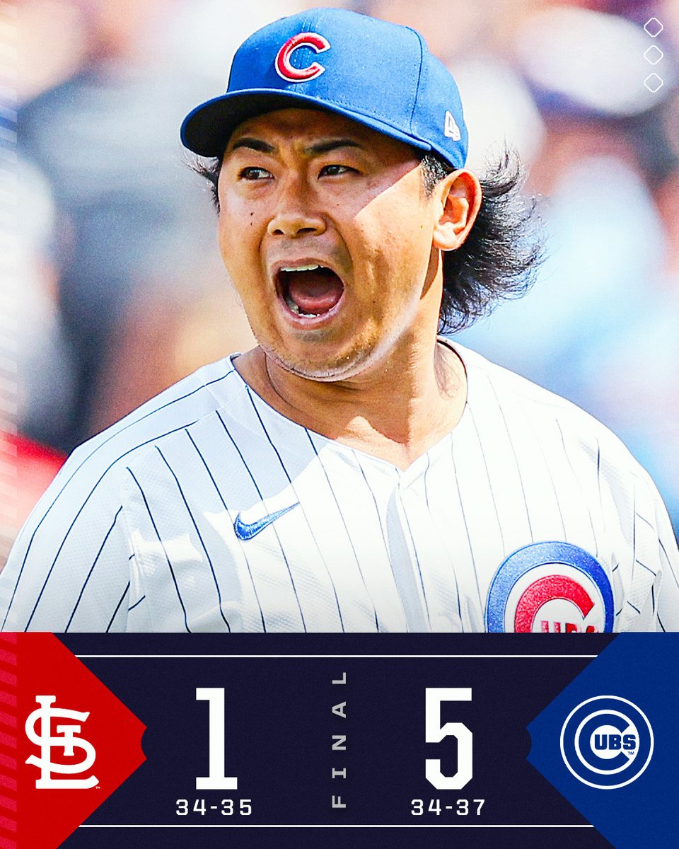 MLB (@mlb) on Twitter photo Shota Imanaga introduced himself to the rivalry with 7 strong innings for the <a href="/Cubs/">Chicago Cubs</a>.
He’s now 7-1 with a 1.89 ERA. Shota Imanaga introduced himself to the rivalry with 7 strong innings for the <a href="/Cubs/">Chicago Cubs</a>.
He’s now 7-1 with a 1.89 ERA.