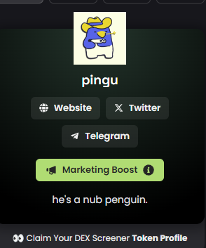 pinguxsol's tweet image. dexscreener ads for $ping paid!