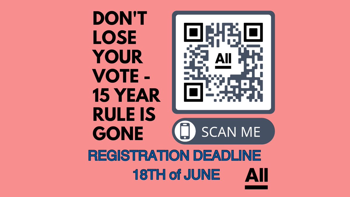 Don't Lose Your Vote - 15 Year Rule is Gone