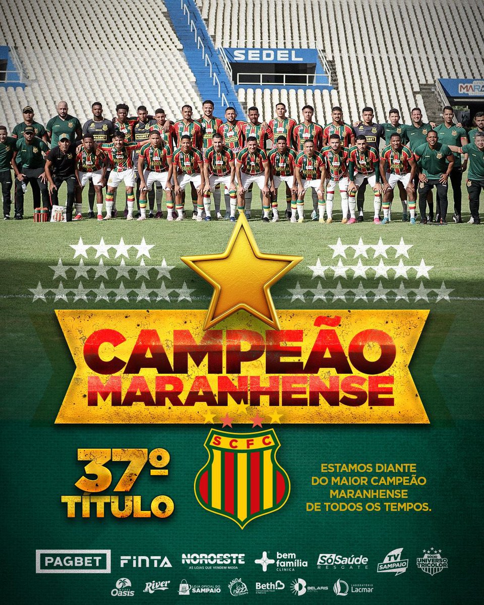 sampaiocorrea's tweet photo. 🔴🟢🟡 É CAMPEEEEEEEEÃAAAAAAAOOOO!!!!!

📋Maranhão 🇵🇾 0 (0) x (1) 1 🇧🇴 SAMPAIO CORRÊA 
🏆 Maranhense 2024 (FINAL | Jogo 2/2)
🏟️ Estádio Castelão
#️⃣ #MACxSCFC

📸 Ronald Felipe / SCFC 

#SampaioCorreaFC #BoliviaQuerida #Maranhense2024 https://t.co/m9XITRSTkw