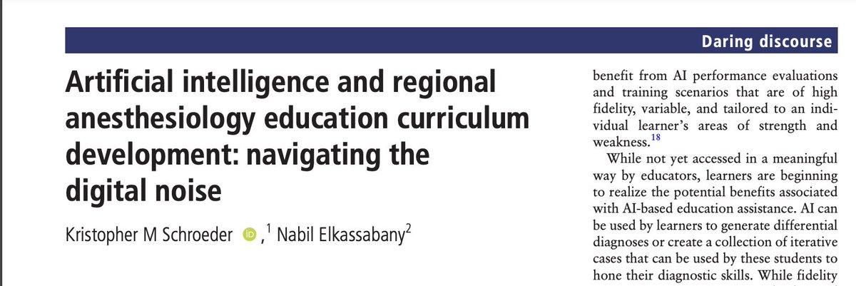 Nabil Elkassabany MD MBA MSCE (@nelkassabany) on Twitter photo Check out our latest publication <a href="/RAPMOnline/">Regional Anesthesia & Pain Medicine</a> I had the pleasure to work with <a href="/KristopherSchr6/">Kristopher Schroeder</a> in this very provocative daring discourse rapm.bmj.com/content/early/… <a href="/UVaAnesthesia/">UVA Anesthesiology</a> <a href="/PennRAAPM/">PennRAAPM</a> <a href="/ASRA_Society/">ASRA Pain Medicine</a> <a href="/ESRA_Society/">ESRA | European Society of Regional Anaesthesia</a> <a href="/ASALifeline/">ASA®</a> Check out our latest publication <a href="/RAPMOnline/">Regional Anesthesia & Pain Medicine</a> I had the pleasure to work with <a href="/KristopherSchr6/">Kristopher Schroeder</a> in this very provocative daring discourse rapm.bmj.com/content/early/… <a href="/UVaAnesthesia/">UVA Anesthesiology</a> <a href="/PennRAAPM/">PennRAAPM</a> <a href="/ASRA_Society/">ASRA Pain Medicine</a> <a href="/ESRA_Society/">ESRA | European Society of Regional Anaesthesia</a> <a href="/ASALifeline/">ASA®</a>