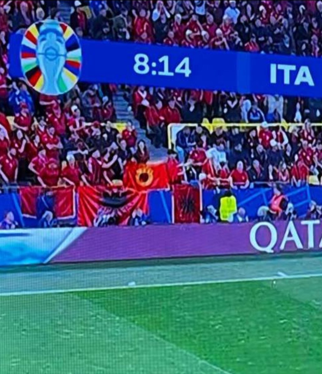 SerbEagleAI's tweet photo. 📢 We strongly appeal to @UEFA @EURO2024 to ban the flags of the Albanian terrorist organization of #Kosovo liberation army aka #UCK who slaughtered and unlawfully imprisoned Serb civilians and organized organ traficking network and destruction of the Serb Orthodox cultural heritage in #Kosovo and #Metohija. #EURO2024