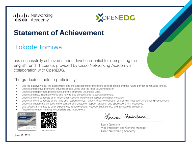 tomiwa_tokode's tweet photo. It has not been an easy journey completing these Foundational Courses for data analysis.
Kudos to @3MTTNigeria Team and @bosuntijani enough for this wonderful opportunity. 
Check out my certificates

#3MTT #MyLearningJournal https://t.co/mtb2gHaNOe