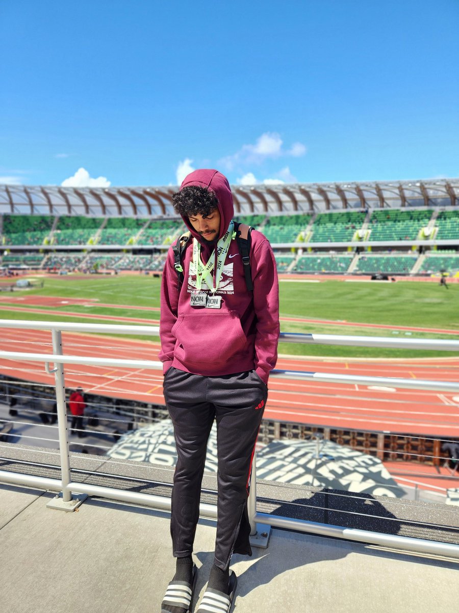 Today was amazing, I competed in the 400m hurdles and had another PR, I earned another medal and broke my own school record with a 55.79! This was my final race with my Dad coaching me, and it is Father's Day weekend! Feeling Blessed. #NON #DoubleNickles #ThanksDad