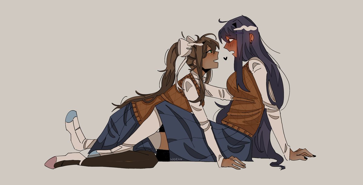 WooeehhhXxx's tweet photo. oh my #Monika #Yuri #Yurika #DDLC https://t.co/cq5EEG7AIf
