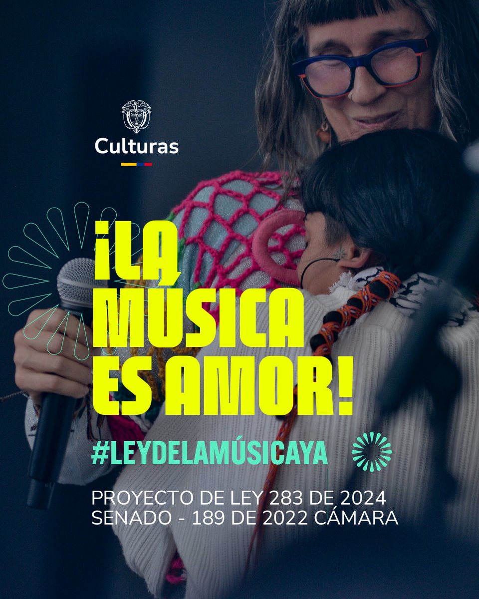 mincultura's tweet photo. A todos nos gusta la música, pero este sector necesita ser fortalecido y cuidado. Y para eso es necesario que se apruebe la Ley de la Música en Colombia.
¿Qué falta? El cuarto y último debate en el @SenadoGovCo.

¡Más recursos y mejores condiciones para la música, músicos y agentes del sector!

#LeyDeLaMúsicaYa