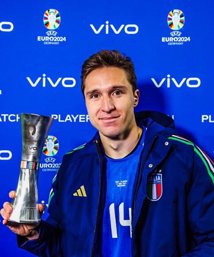 FabrizioRomano's tweet photo. 🥇🇮🇹 UEFA Player of the Match for Italy vs Albania: Federico Chiesa. https://t.co/UHEJCWkTxQ