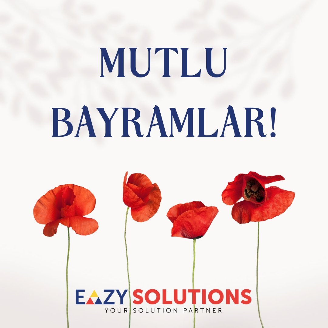 Bayramınızı en içten dileklerimizle kutlar, sevdiklerinizle mutlu bir bayram geçirmenizi dileriz.