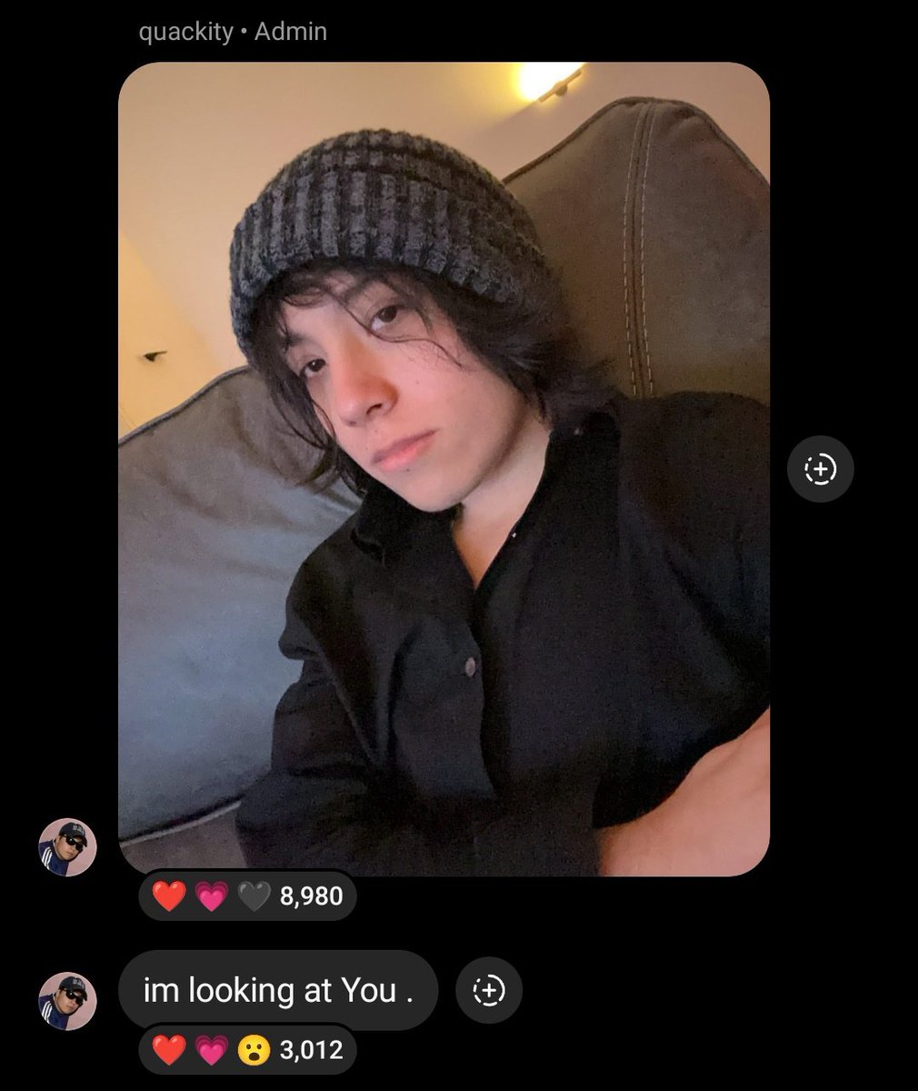 QuackityBell's tweet photo. 📲 | Quackity via his broadcast channel! https://t.co/ryxTQZ82Fu