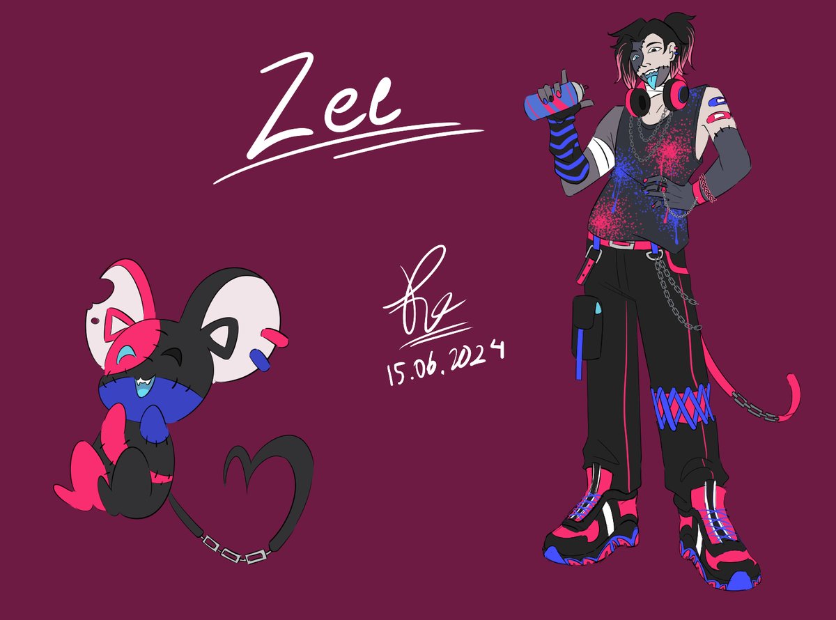Puikko00's tweet photo. My boi Zee!
Bro likes singing, dancing, drawing, but willing to try any activity that interests him, like playing an instrument, composing songs, skateboarding, sports, extreme sports, etc. (Extras down below!)
#RatRollCall #BobRosco https://t.co/9X2BPlomYu