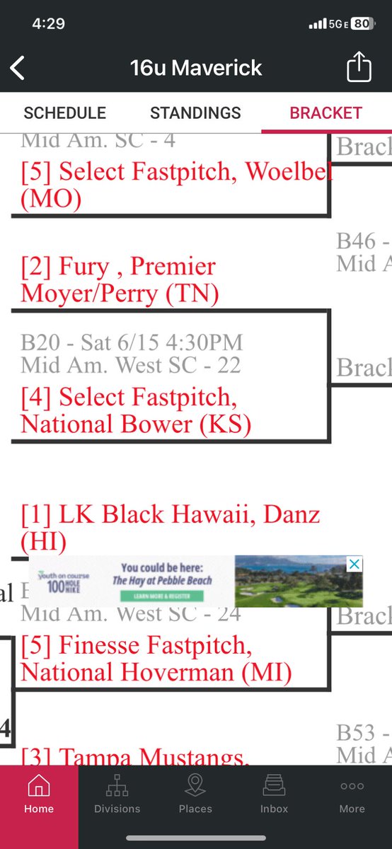 Thanks to all the coaches who have been 👀 our pool games so far. Our first bracket game is at 4:30 Mid America West field 22.