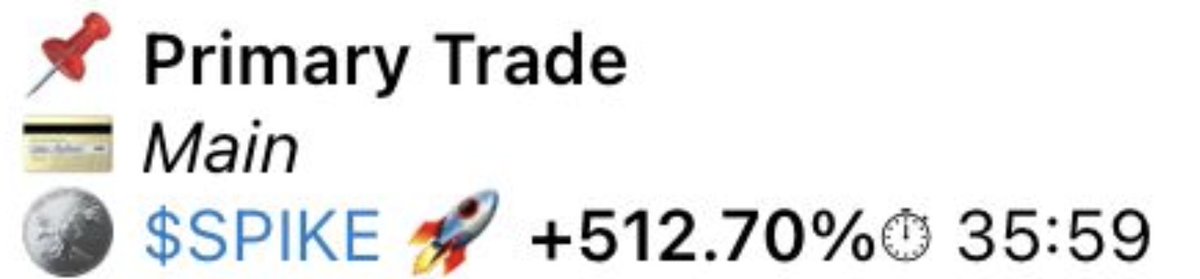 just did a +500% trade on $SPIKE another Matt Furie play..

It's still going: 
0x63E83De9FEC8Aa5e22F79a8428D23781E2687b63

$SPIKE enjoy it!