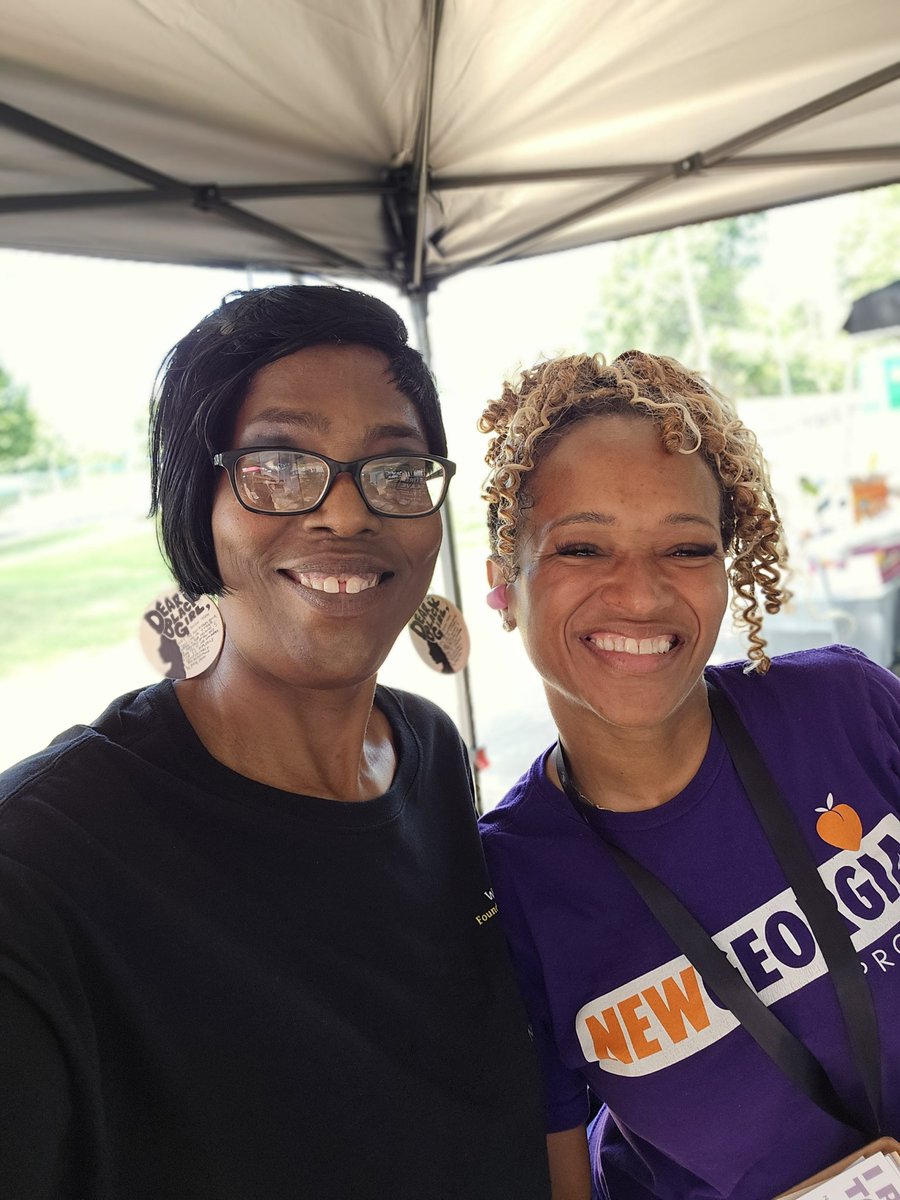 Thanks <a href="/NewGAProject/">New Georgia Project</a> for allowing us to connect with the community on the issue of legalized slavery &amp; the exploitation of our ppl via mass incarceration! Sign our petiton to #endslaveryinGA &amp; learn more about our #endslaveryinGA campaign at allofusornonega.org/endslaveryinGA #RetiredSlave