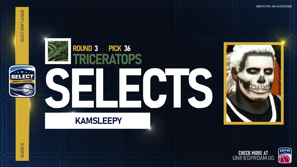 SIBA G League (@sibagleague) on Twitter photo With the fourth pick of the third round of the Select Draft League Season 12 Draft, the <a href="/SelectTricera/">Select Triceratops</a> choose.... With the fourth pick of the third round of the Select Draft League Season 12 Draft, the <a href="/SelectTricera/">Select Triceratops</a> choose....