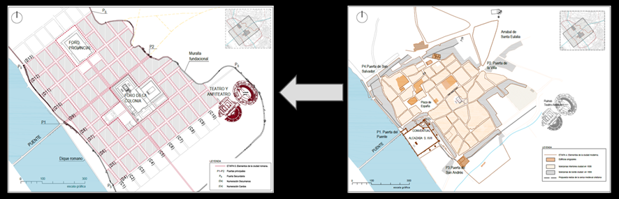 aurorft's tweet photo. El plano de Laborde de 1806, digitalizado y georreferenciado, es nuestro punto de partida, base del análisis urbano realizado que nos lleva en un viaje atrás en el tiempo hasta llegar a la ciudad romana. https://t.co/wwlJDrv2Xy