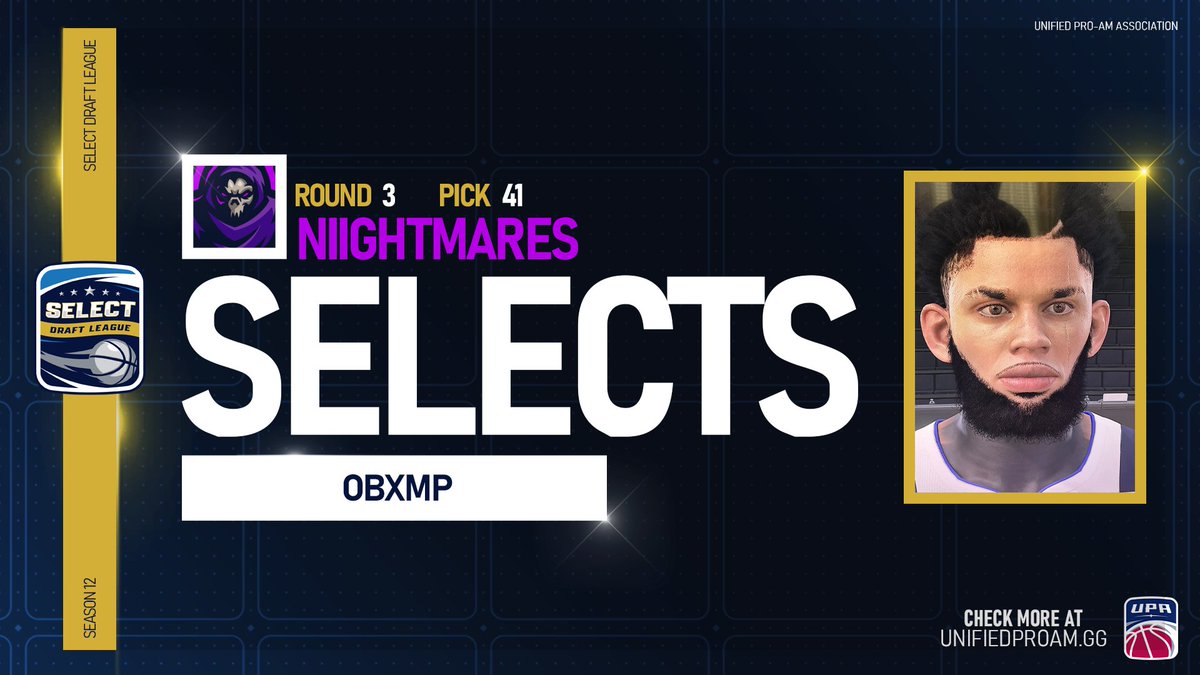 SIBA G League (@sibagleague) on Twitter photo With the ninth pick of the third round of the Select Draft League Season 12 Draft, the <a href="/SelectNightmare/">NEW ORLEANS NIGHTMARE</a> choose.... With the ninth pick of the third round of the Select Draft League Season 12 Draft, the <a href="/SelectNightmare/">NEW ORLEANS NIGHTMARE</a> choose....