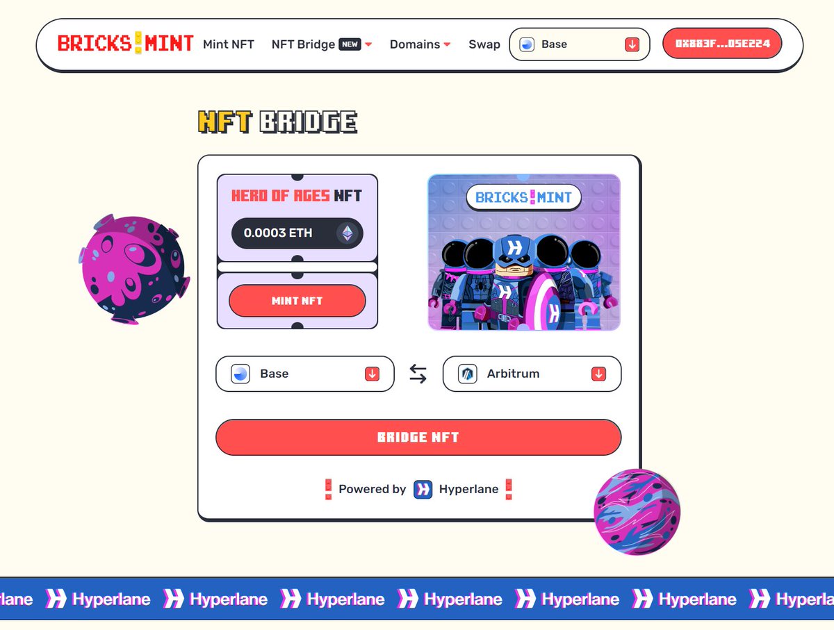 BricksMintNFT's tweet photo. BricksMint v3 update:

Introducing the NFT Bridge via the @hyperlane protocol, facilitating economically advantageous interactions.

Start minting your NFT, then send it to your desired network.

Supported networks - Arbitrum, Optimism, Base, Scroll, Polygon ZkEVM, Avax, BEP20, Polygon, and Gnosis.

https://t.co/zD2XBLnXEy
