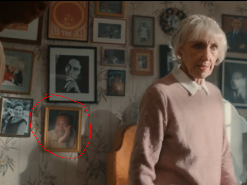 Lenny Henry or Daniel Barton on the wall of Carla's bedroom?