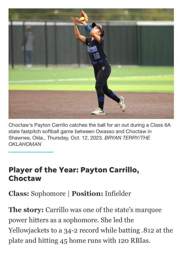 paytoncarrillo6's tweet photo. Sting ‘em 🤙🏼Blessed to be named player of the year !! @jacketsftball https://t.co/WLginq7Ngj