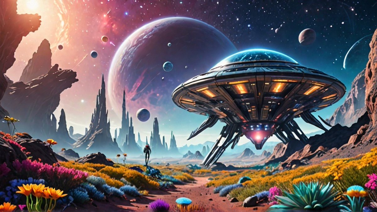 SyFyGuy_NMS's tweet photo. Here's another No Man's Sky fantasy art work. #NoMansSky https://t.co/7hCJhP4aRj