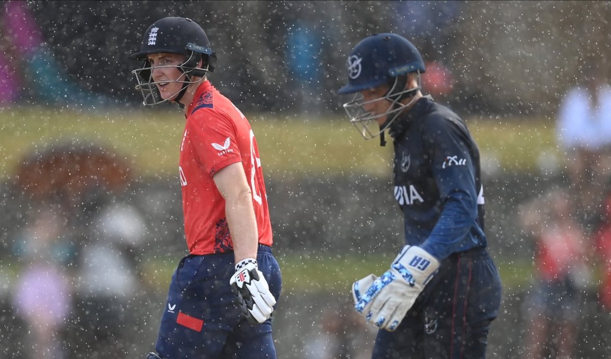 iamdkg1's tweet photo. Where are those saying "Bye Bye England" during rain 🌧️..lol 🤣 😆
🇬🇧England beat 🇳🇦 Namibia by 41 Runs #T20WorldCup
#NAMvsENG #ENGvsNAM #EngvsNam #t20worldcup #T20Worldcup2024 #t20USA
#England #Crickettwitter #T20WC24 #T20WC #SCOvsAUS #AUSvsSCO #t20USA https://t.co/VSzwND1xhY
