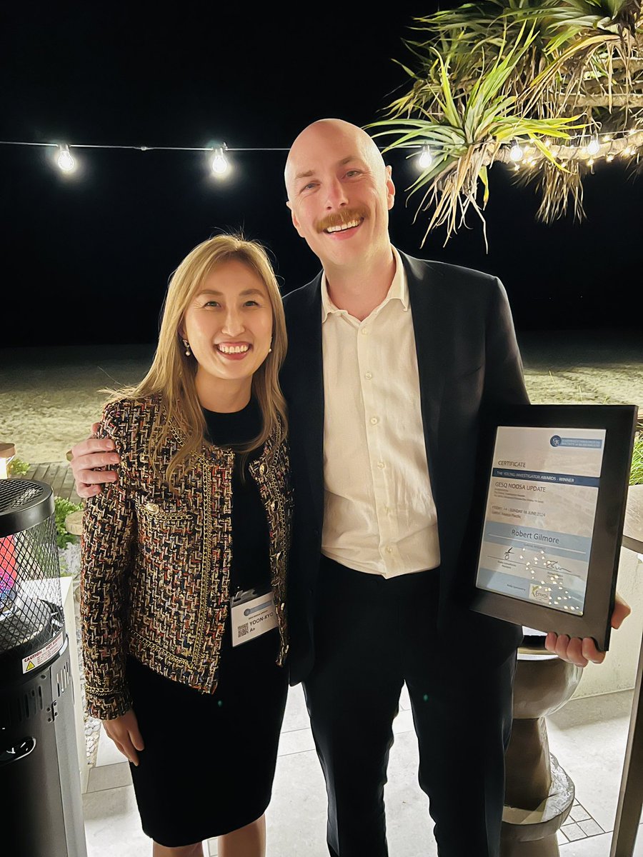 I’m so proud of #RobGimore for winning the Young Investigator Award (YIA) at the GESQ Noosa meeting! 🌟Your dedication and hard work are truly inspiring. Congrats, Rob and very proud of you! <a href="/MaterIBD/">Mater IBD Centre</a> did it again. 🎉🎉